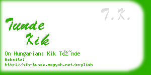 tunde kik business card